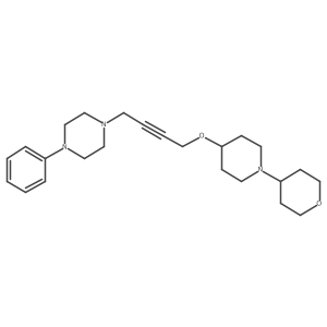 1-(4-{[1-(Oxan-4-yl)piperidin-4-yl]oxy}but-2-yn-1-yl)-4-phenylpiperazine Structure