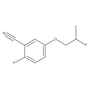 5-(2,2-Difluoroethoxy)-2-fluorobenzonitrile Structure