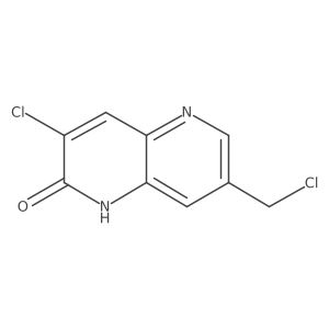 3-Chloro-7-(chloromethyl)-1,5-naphthyridin-2(1H)-one结构式