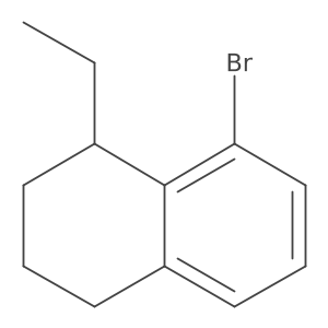 8-bromo-1-ethyl-1,2,3,4-tetrahydroNaphthalene结构式