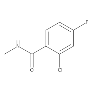 2-chloro-4-fluoro-N-methylbenzamide Structure