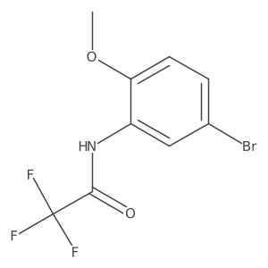 N-[5-bromo-2-(methyloxy)phenyl]-2,2,2-trifluoroacetamide结构式