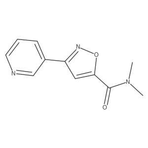 N,N-Dimethyl-3-(3-pyridinyl)-5-isoxazolecarboxamide结构式