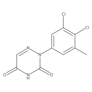 1,2,4-triazine-3,5(2H,4H)-dione, 2-(3,4-dichloro-5-methylphenyl)- Structure