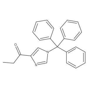 1-(1-trityl-1H-imidazol-4-yl)propan-1-one结构式