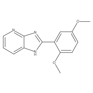 2-(2,5-Dimethoxyphenyl)-3h-imidazo[4,5-b]pyridine结构式