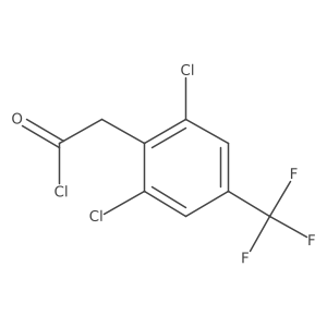 2,6-Dichloro-4-(trifluoromethyl)phenylacetyl chloride结构式