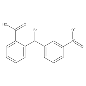 Benzoic acid,2-[bromo(3-nitrophenyl)methyl]-结构式