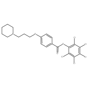 Pentachlorophenyl 4-(3-piperidin-1-ylpropoxy)benzoate Structure