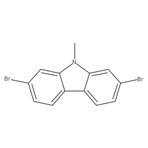 2,7-Dibromo-9-methyl-9h-carbazole结构式