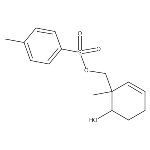2-Cyclohexene-1-methanol, 6-hydroxy-1-methyl-, I+/--(4-methylbenzenesulfonate), cis-结构式