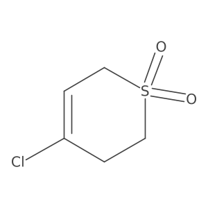 4-chloro-3,6-dihydro-2H-thiopyran 1,1-dioxide结构式
