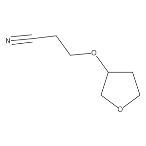 3-(Oxolan-3-yloxy)propanenitrile结构式