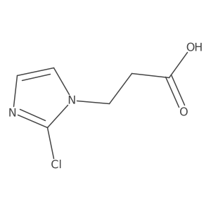 3-(2-Chloro-1H-imidazol-1-yl)propanoic acid结构式