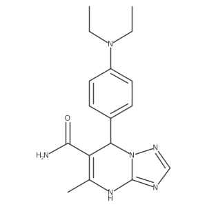 7-(4-(Diethylamino)phenyl)-5-methyl-4,7-dihydro-[1,2,4]triazolo[1,5-a]pyrimidine-6-carboxamide Structure
