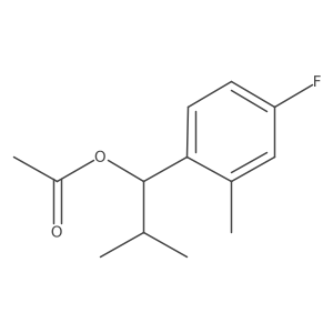 [1-(4-Fluoro-2-methylphenyl)-2-methylpropyl] acetate Structure