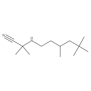 2-Methyl-2-[(3,5,5-trimethylhexyl)amino]propanenitrile Structure