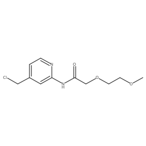 N-[4-(chloromethyl)pyridin-2-yl]-2-(2-methoxyethoxy)acetamide结构式