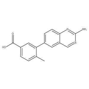 3-(2-Amino-6-quinazolinyl)-4-methylbenzoic acid Structure