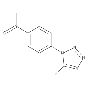 1-[4-(5-Methyl-1,2,3,4-tetrazol-1-yl)phenyl]ethanone结构式
