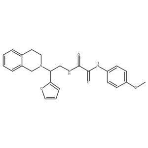 N1-(2-(3,4-dihydroisoquinolin-2(1H)-yl)-2-(furan-2-yl)ethyl)-N2-(4-methoxyphenyl)oxalamide Structure