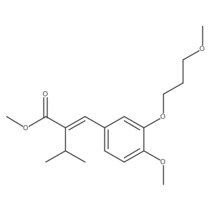 Methyl 2-[[4-methoxy-3-(3-methoxypropoxy)phenyl]methylene]-3-methylbutanoate Structure