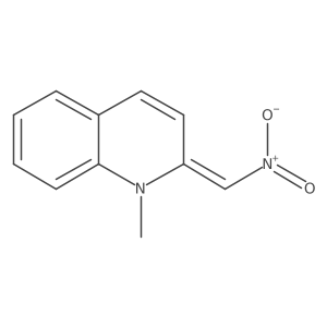 1,2-Dihydro-1-methyl-2-(nitromethylene)quinoline结构式