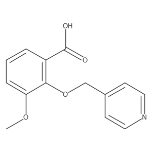 3-Methoxy-2-(pyridin-4-ylmethoxy)benzoic acid结构式