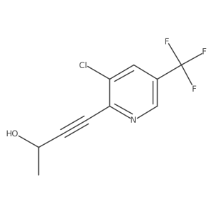 4-[3-Chloro-5-(trifluoromethyl)-2-pyridinyl]-3-butyn-2-ol Structure