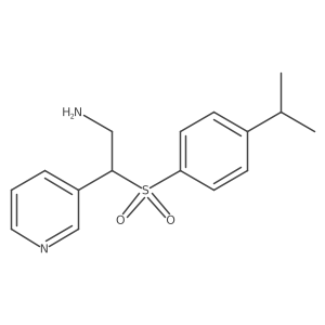 2-[4-(Propan-2-yl)benzenesulfonyl]-2-(pyridin-3-yl)ethan-1-amine Structure