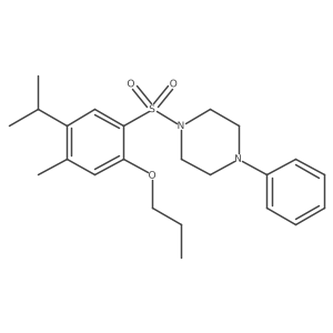 1-{[4-Methyl-5-(methylethyl)-2-propoxyphenyl]sulfonyl}-4-phenylpiperazine Structure