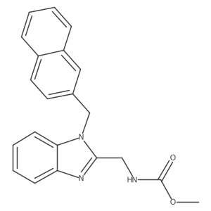 methyl {[1-(naphthalen-2-ylmethyl)-1H-benzimidazol-2-yl]methyl}carbamate Structure