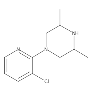 rel-(3R,5S)-1-(3-Chloro-2-pyridinyl)-3,5-dimethylpiperazine结构式