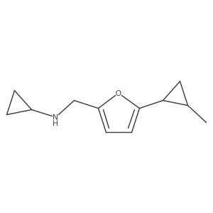 N-{[5-(2-methylcyclopropyl)furan-2-yl]methyl}cyclopropanamine结构式