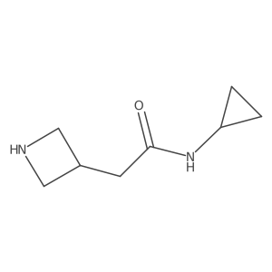 2-(azetidin-3-yl)-N-cyclopropylacetamide结构式