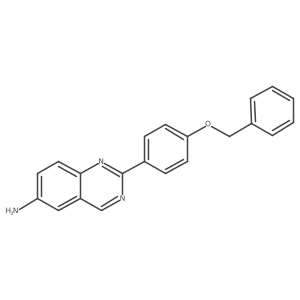 2-(4-Phenylmethoxyphenyl)quinazolin-6-amine结构式
