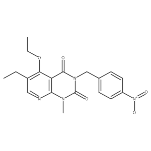 5-ethoxy-6-ethyl-1-methyl-3-(4-nitrobenzyl)pyrido[2,3-d]pyrimidine-2,4(1H,3H)-dione Structure