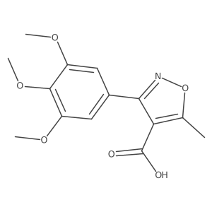 5-Methyl-3-(3,4,5-trimethoxyphenyl)isoxazole-4-carboxylic acid Structure