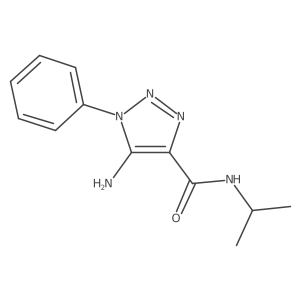 5-amino-N-isopropyl-1-phenyl-1H-1,2,3-triazole-4-carboxamide结构式