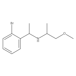 [1-(2-Bromophenyl)ethyl](1-methoxypropan-2-YL)amine Structure