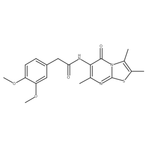 2-(3,4-dimethoxyphenyl)-N-(2,3,7-trimethyl-5-oxo-5H-thiazolo[3,2-a]pyrimidin-6-yl)acetamide Structure