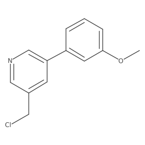 3-(Chloromethyl)-5-(3-methoxyphenyl)pyridine Structure