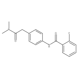 N-{4-[2-(dimethylamino)-2-oxoethyl]phenyl}-2-fluorobenzamide Structure
