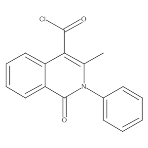 3-Methyl-1-oxo-2-phenyl-1,2-dihydro-isoquinoline-4-carbonyl chloride Structure