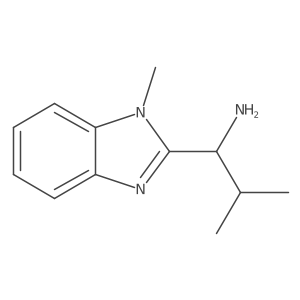 2-methyl-1-(1-methyl-1H-benzimidazol-2-yl)propan-1-amine Structure