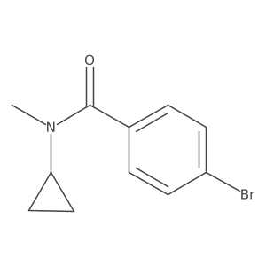 4-bromo-N-cyclopropyl-N-methylbenzamide Structure
