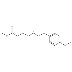 Methyl 4-[[2-(4-methoxyphenyl)ethyl]amino]butanoate结构式