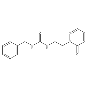 1-benzyl-3-(2-(6-oxopyridazin-1(6H)-yl)ethyl)urea Structure
