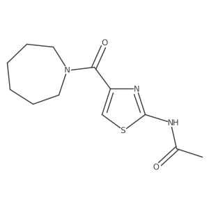 n-(4-(Azepane-1-carbonyl)thiazol-2-yl)acetamide Structure