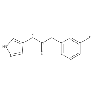 2-(3-fluorophenyl)-N-(1H-pyrazol-4-yl)acetamide Structure